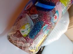 Vase AVEM Murano 8 pouces en verre d'art de la série Bizantino des années 1950 en bon état