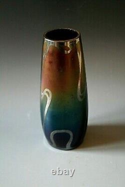 Vase Antique En Verre Irisé Art Nouveau Loetz