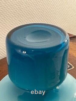 Vase Bleu Vif Carnaby De Per Lütken Pour Holmegaard En 1968