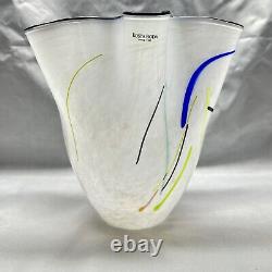 Vase Carmenzita en verre d'art signé Ulrica Hydman-Vallien 8 Kosta Boda 2000