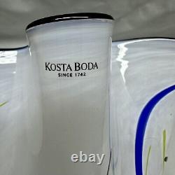 Vase Carmenzita en verre d'art signé Ulrica Hydman-Vallien 8 Kosta Boda 2000