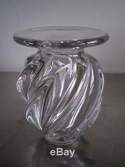 Vase Cristal Pierre D Avesn Art Déco Vintage Verrerie Verre 1930