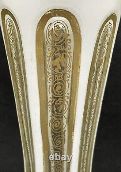 Vase De Verre Overlaid Bohemian Antique Josephinenhutte/ Harrachov. Vers Le 19e C