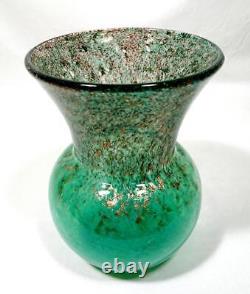 Vase En Verre Art Déco Monart C1930