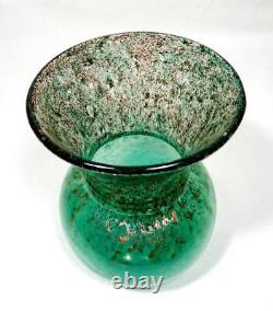 Vase En Verre Art Déco Monart C1930