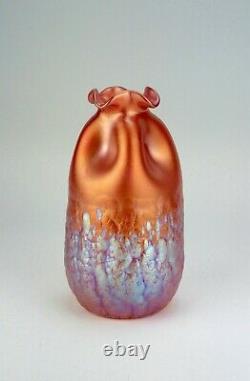 Vase En Verre D’art Iridescent Loetz Phänomen 377