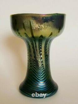 Vase En Verre D’art Loetz Décoré Rare