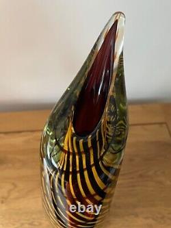Vase En Verre D'art Stanislav Libensky Pour Beranek Skrdlovice Glassworks Tchèque