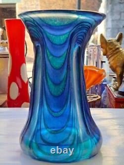 Vase En Verre De Loetz Bleu Tiffany