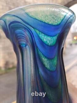 Vase En Verre De Loetz Bleu Tiffany