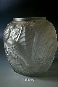 Vase En Verre Français Art Déco