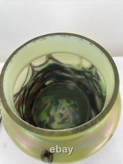 Vase En Verre Irrisé Art Nouveau Loetz