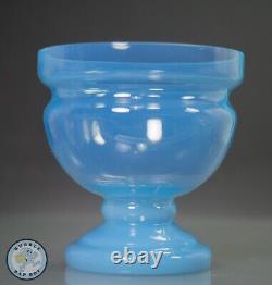 Vase En Verre Opaline Bleu Antique