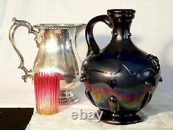 Vase, Jug, Ewer, Verre D’art, Webbs Patent, J. T. Hr, Verre De Bronze, Victorien, 10t