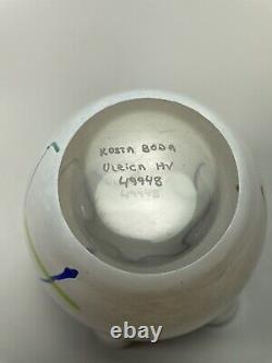 Vase Kosta Boda Carmenzita 49948 par Ulrica Hydman Vallien Suédois Signé 7.5