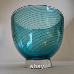 Vase Kraka vintage par Sven Palmqvist, Orrefors, Suède, signé