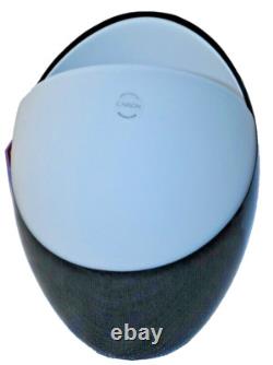 Vase Large Noir/Blanc en Verre Art MURANO par Carlo Nason Fabriqué à la Main en Italie Neuf