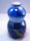 Vase Millefiori Bleu En Verre D'art M Design Pw-114 Pour La Cuisine