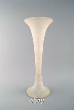 Vase Murano En Forme De Trompette En Verre D'art Soufflé En Bouche, Années 1960