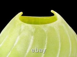 Vase Scavo en verre d'art italien Murano signé par Antonio Da Ros, maître verrier.