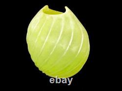 Vase Scavo en verre d'art italien Murano signé par Antonio Da Ros, maître verrier.
