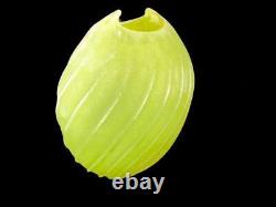 Vase Scavo en verre d'art italien Murano signé par Antonio Da Ros, maître verrier.