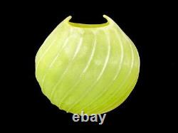 Vase Scavo en verre d'art italien Murano signé par Antonio Da Ros, maître verrier.