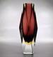 Vase Sommerso Facetté De Murano Des Années 1960 - Verre Bloc Vintage Flavio Poli