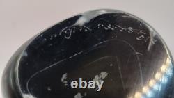 Vase Sommerso vintage signé Nils Landberg pour Orrefors en gris crépuscule, années 1960, MCM