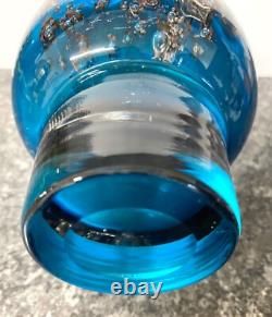 Vase à bulles en verre d'art allemand Schott Zwiesel de Heinrich Loeffelhardt du milieu du siècle