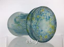 Vase ancien en verre d'art Poschinger, Art nouveau allemand, 26 cm, irisé, bohémien, vers 1900