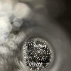 Vase bourgeon en verre d'art abstrait vintage des années 1980 / huilier-vinaigrier en céramique émaillée terre et pierre