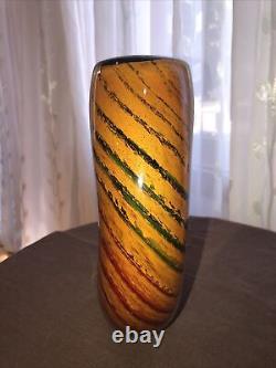Vase d'art en verre soufflé à la main Dale Tiffany, de collection, époustouflant