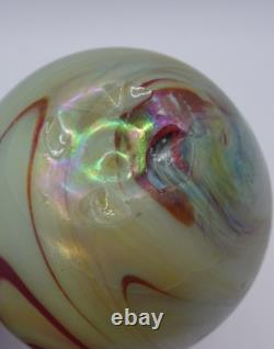 Vase de cabinet en verre d'art miniature iridescent Nuit étoilée