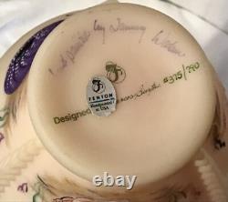 Vase de rêve de mer birmane en verre d'art Fenton Édition limitée 1995 375/790