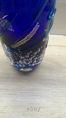 Vase du studio de verre d'art japonais Otaru