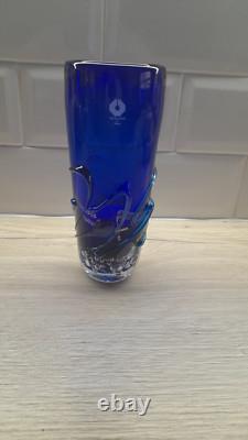 Vase du studio de verre d'art japonais Otaru