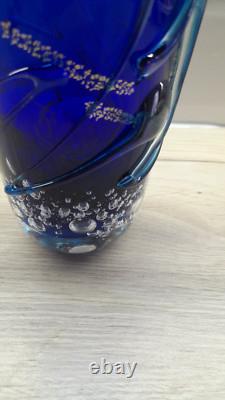 Vase du studio de verre d'art japonais Otaru