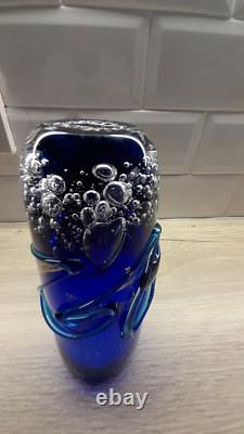 Vase du studio de verre d'art japonais Otaru