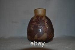 Vase en camée Daum Nancy signé