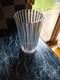 Vase En Cristal Au Plomb Cristal D'arques Athena Vintage &agrave; C&ocirc;tes Verticales, Lourd, 10 Cm, France