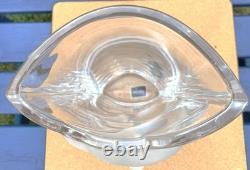 Vase en cristal de plomb Nachtmann avec un design de dauphin magnifique, environ 2,6 kg/5,5 lbs