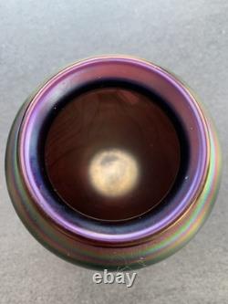 Vase en porcelaine blanche irisée Orchidée blanche édition limitée Okra 1986