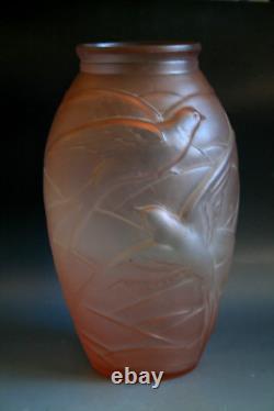 Vase en verre Art Déco Schreiber et Neffen vers 1930