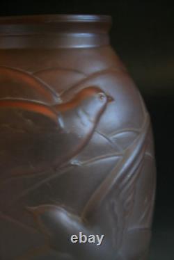 Vase en verre Art Déco Schreiber et Neffen vers 1930