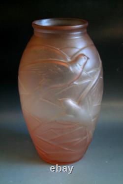 Vase en verre Art Déco Schreiber et Neffen vers 1930