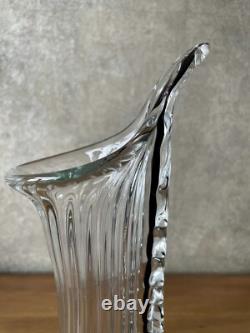 Vase en verre Art Déco Vase à fleurs en verre artistique fait main, 31 cm de hauteur