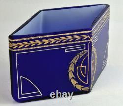 Vase en verre Art Nouveau Bol Josef Riedel Polaun vers 1900 R499