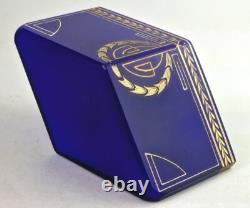 Vase en verre Art Nouveau Bol Josef Riedel Polaun vers 1900 R499