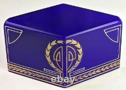 Vase en verre Art Nouveau Bol Josef Riedel Polaun vers 1900 R499